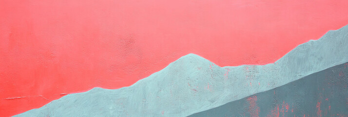 Poster - Vibrant hot pink and grey wall texture for creative design projects