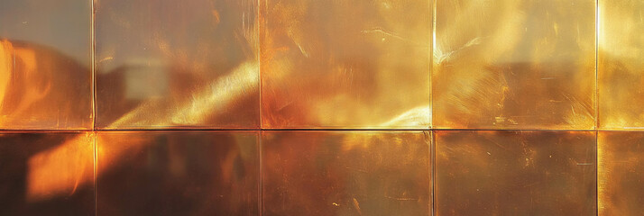 Poster - Intense bronze wall texture with matte finish for modern interior design