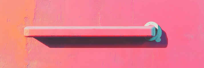 Poster - Vibrant magenta wall texture with matte finish and subtle abstract detail