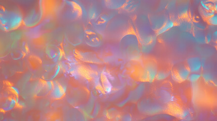 Poster - Iridescent copper and bronze wall texture with vibrant abstract patterns for artistic design