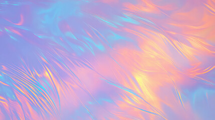Fototapete - Iridescent feather texture wall design for modern interiors