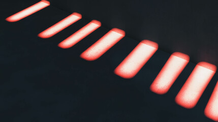 Poster - Abstract shadow pattern on dark wall background for modern design concepts