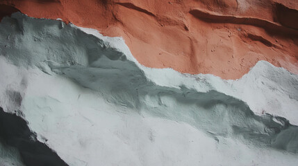 Aufkleber - Abstract earthy clay wall texture with layered patterns for creative design
