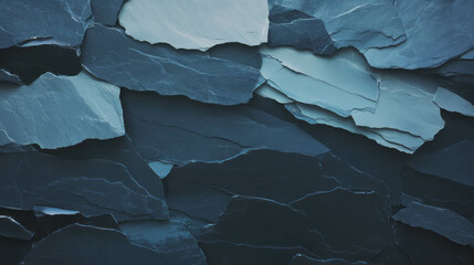Poster - Layered slate effect ceramic wall texture for modern interior design