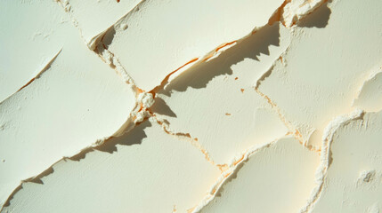 Aufkleber - Rustic textured mud wall with cracks for natural design backgrounds