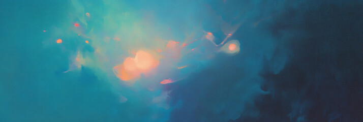 Aufkleber - Abstract light paint texture with delicate brushwork for creative design