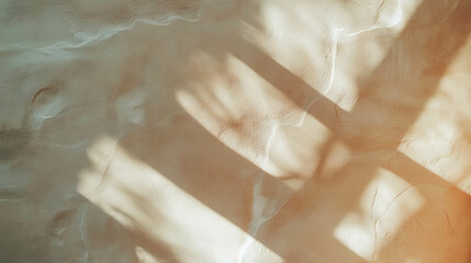 Poster - Abstract light play on smooth textured clay wall surface