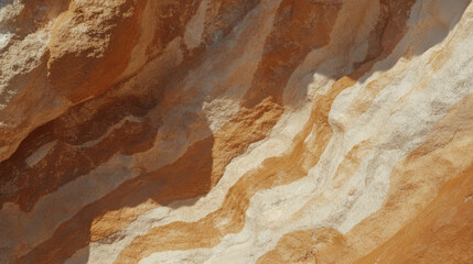 Poster - Natural limestone texture with dark mineral streaks for background or design
