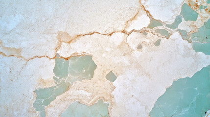 Poster - Natural limestone texture with flowing water erosion patterns for design background