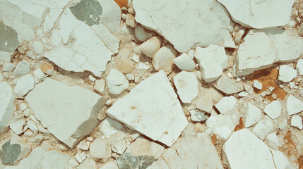 Poster - Limestone texture with shell fragments for natural designs and backgrounds