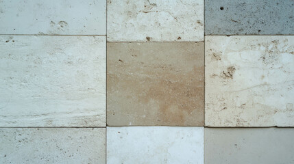Poster - Limestone texture background with varied patterns and subtle tones for design projects