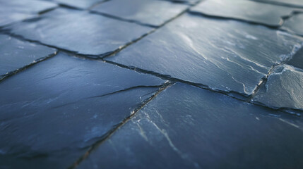 Poster - Textured matte black slate surface for modern design and architecture