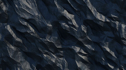 Poster - Natural black slate texture with matte uneven surface for background design