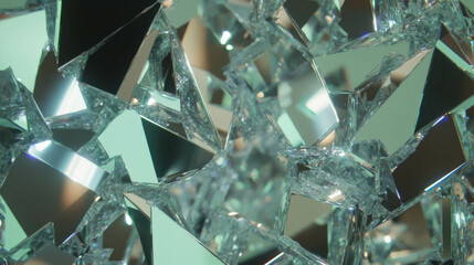 Poster - Mirrored fragmented panels texture for abstract design and decoration