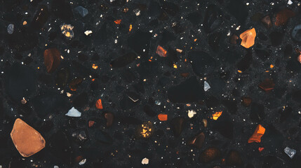 Poster - Abstract texture of mud wall with varied small and large stones for design and decoration