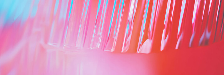 Poster - Abstract neon pink wall pattern with textured design for modern art and decor