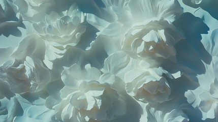 Poster - Elegant floral plaster wall texture design for home decor and art inspiration