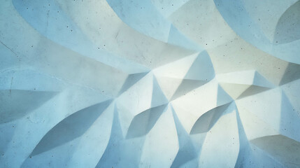 Poster - Abstract plaster wall with embossed geometric patterns in muted tones for interior design