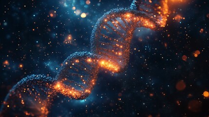 DNA double helix. DNA molecule structure.