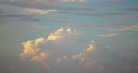 Wall Mural - clouds over the sea