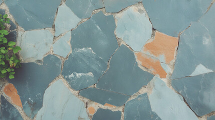 Aufkleber - Random slate effect ceramic wall texture with natural patterns