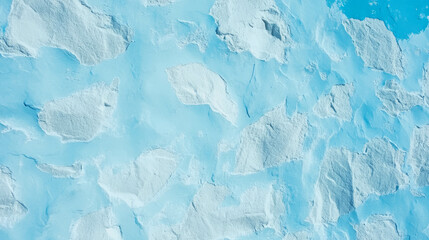 Poster - Abstract texture of rough white stained brick with blue tone for background design