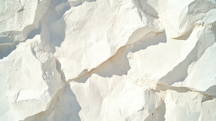 Poster - Textured white stucco and rough brick surface for architectural design and background