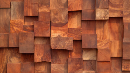 Poster - Rustic cherry hardwood wall texture for interior design and decoration