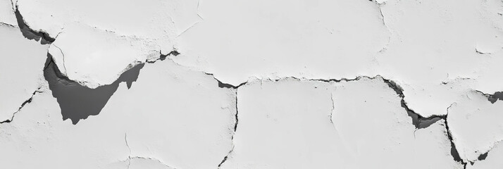 Poster - Rough plaster texture with peeling paint for background and design projects