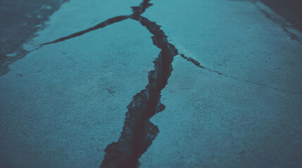 Poster - Weathered concrete texture with cracks for design backgrounds