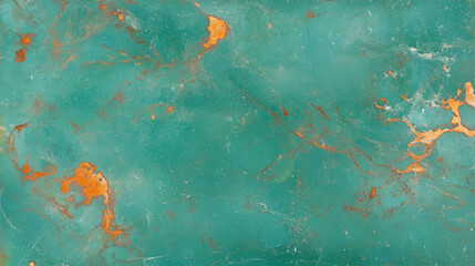 Poster - Rustic weathered metal texture with turquoise and rust for industrial design