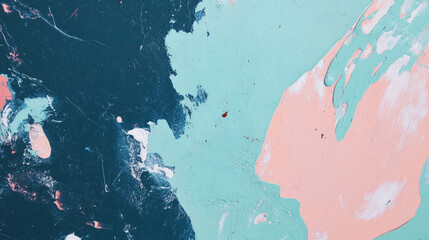 Aufkleber - Abstract weathered plaster wall texture with colorful stains and cracks for creative design
