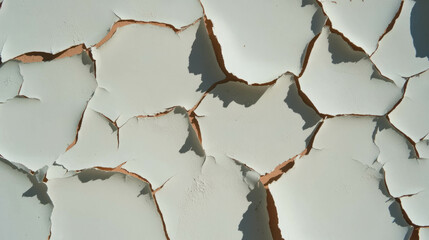 Aufkleber - Weathered wall texture with cracked plaster layers for background design