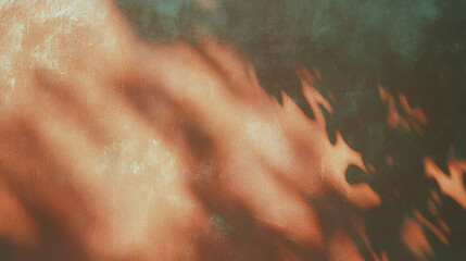 Poster - Smooth brown clay wall texture with subtle shadows for natural design