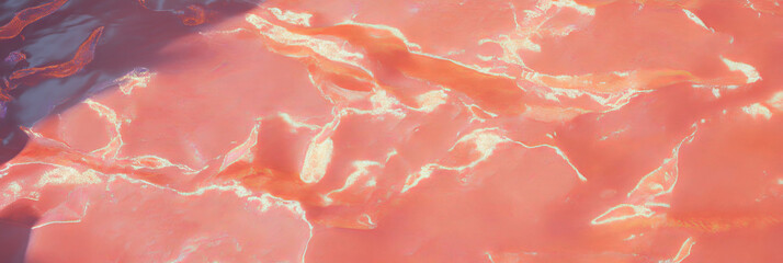 Poster - Vibrant textured surface with abstract bright red and pink hues