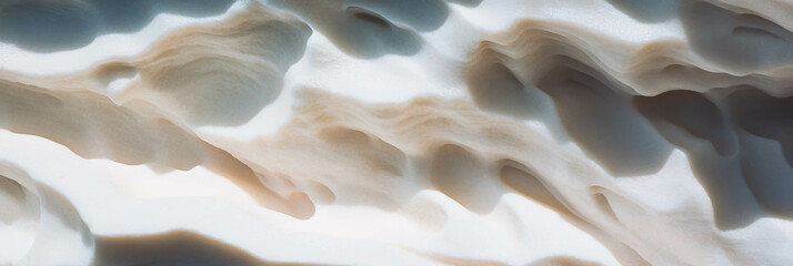 Poster - Elegant abstract waves in smooth dark plaster texture for modern design