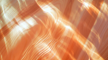 Aufkleber - Smooth maple hardwood wall texture with bright light reflections for interior design projects