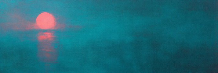 Poster - Abstract textured plaster wall with bright pink and teal gradient