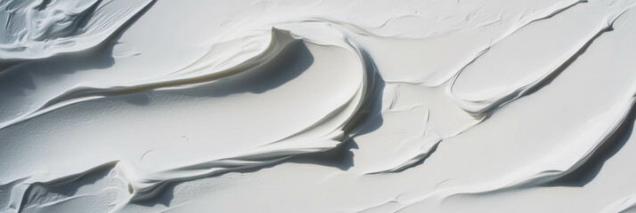 Poster - Smooth white plaster texture with subtle grey tones for creative design