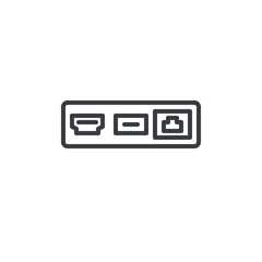 Poster - Docking Station line icon