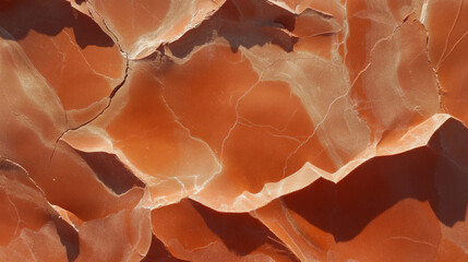 Poster - Texture of sun-baked clay wall with cracked surface for natural design and background use