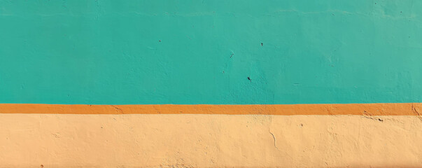 Poster - Teal, beige, and brown wall texture for design and decor inspiration