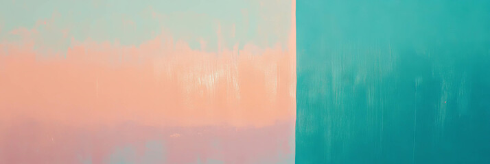 Poster - Abstract teal and beige wall texture for modern interior design