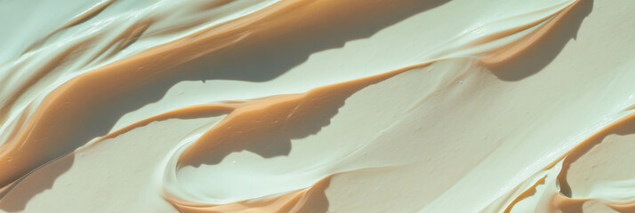 Poster - Fluid abstract design with soft paint textures and flowing patterns for artistic backgrounds