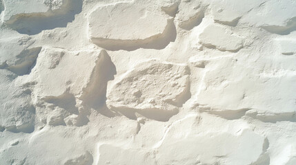 Poster - Rough white scratched brick texture for architectural design and background