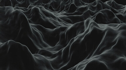 Poster - Luxurious velvet black wall texture with smooth soft surface for elegant design