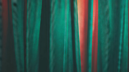 Poster - Luxurious velvet curtain wall with soft light texture for interior design