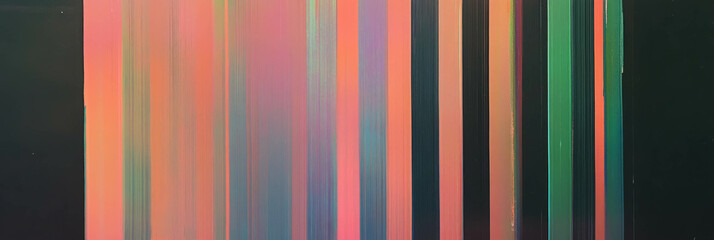Poster - Colorful vertical pinstripes with smooth painted texture for modern design