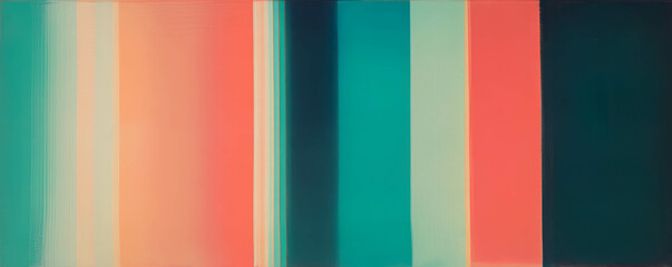 Aufkleber - Vibrant abstract art with vertical pinstripes in smooth pastel tones for modern design projects
