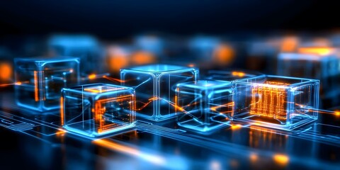 Poster - innovative computer architecture concepts digital realm visual representation futuristic environment